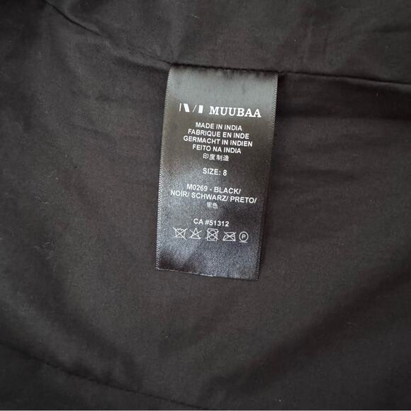 Vintage Women's Black Leather Biker Jacket Size 4 - Picture 5 of 9